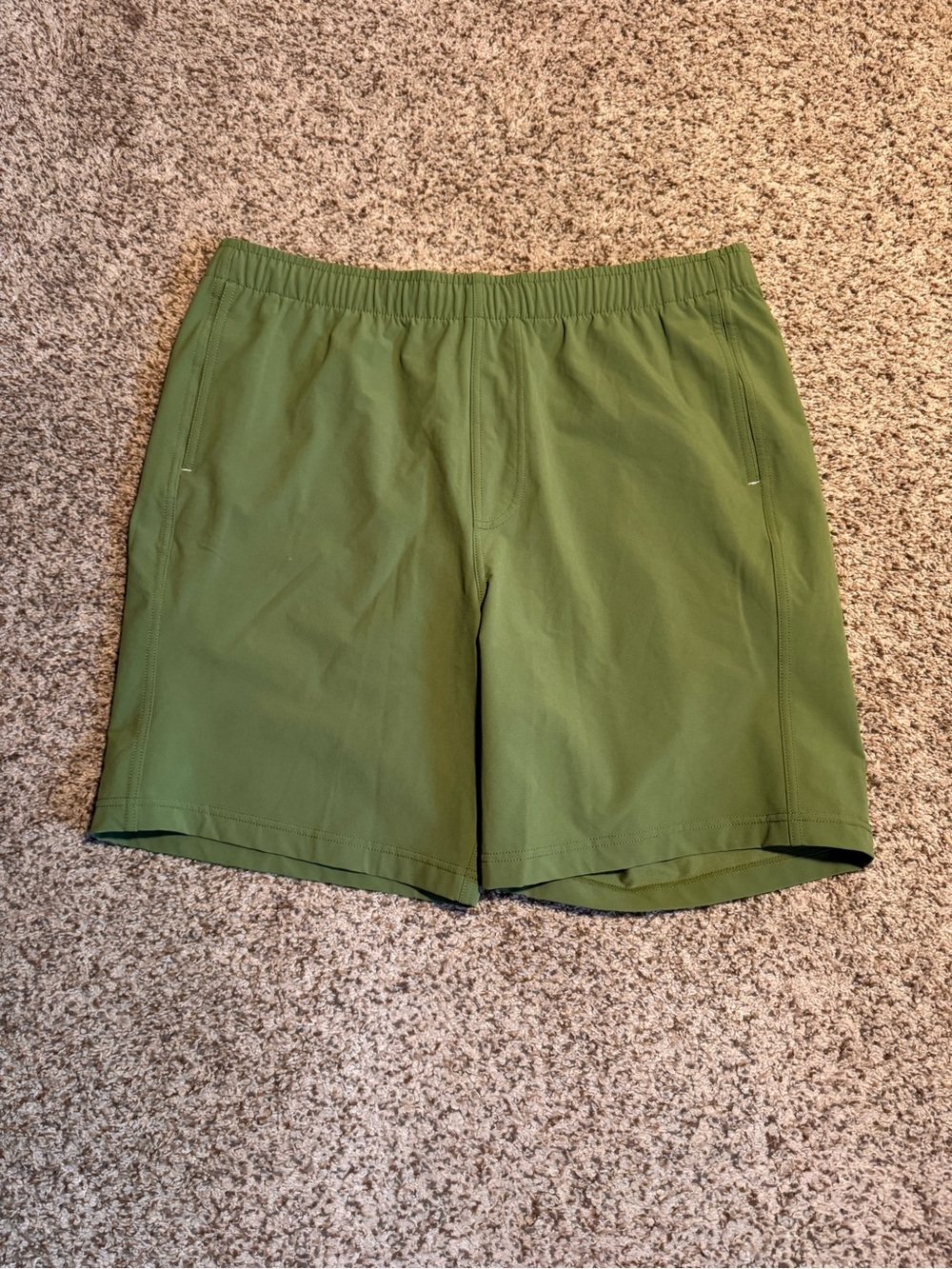 NWT Myles Everyday Hybrid Men's Green Elastic Waist Performance Shorts - X